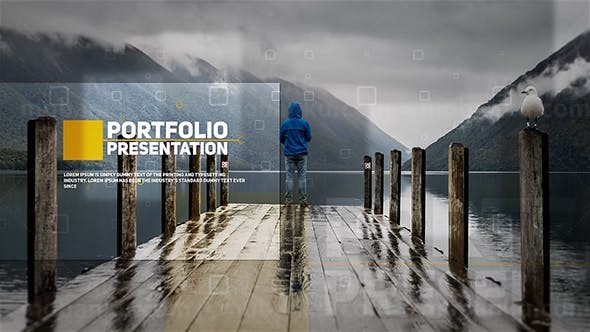 商业投资组合图文展示AE模板