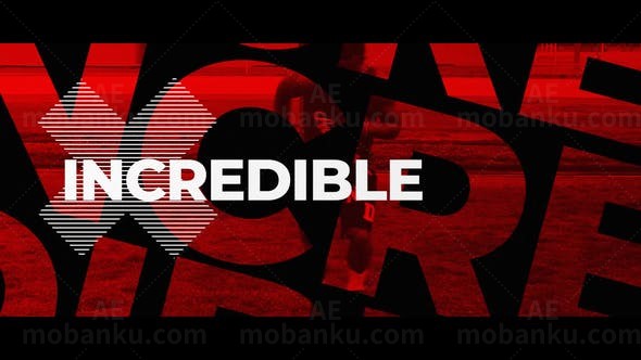 踏脚节奏体育运动片头展示AE模板