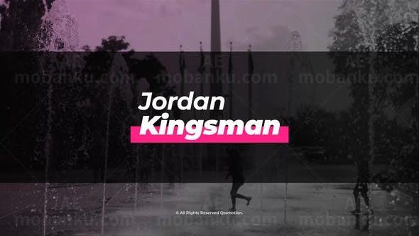 快速现代风格动态标题字幕AE模板