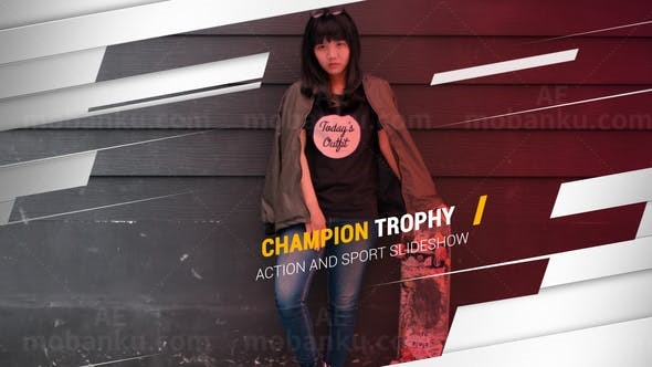 运动视频展示AE模板