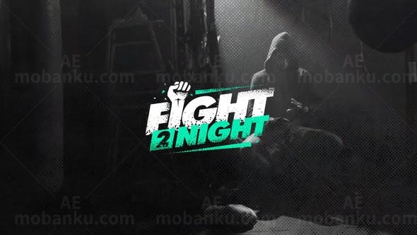 快速数字失真故障毛刺效果片头AE模板