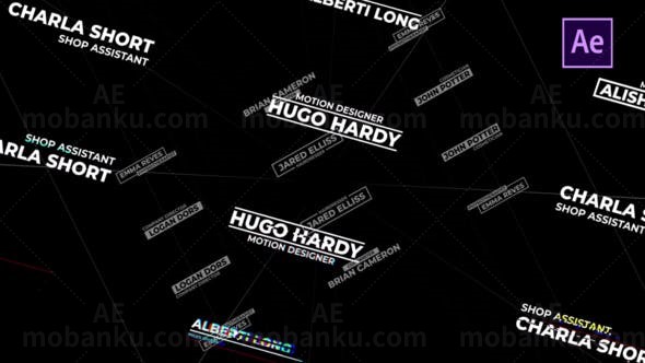 故障效果字幕AE模板