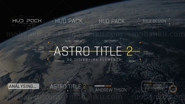 焦点UI文字标题AE模板