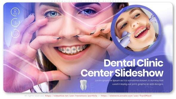 牙科诊所中心幻灯片AE模板