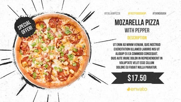 餐馆美食宣传AE模板