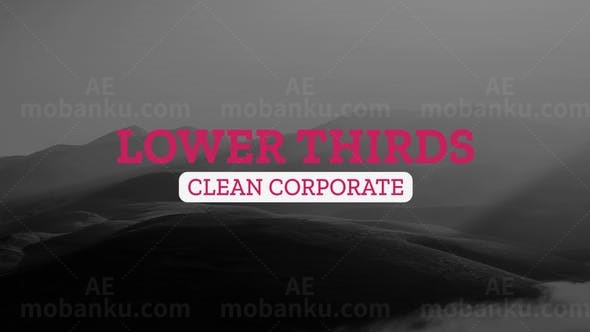 版式文字字幕AE模板