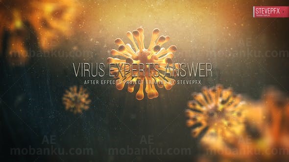 病毒主题片头AE模板