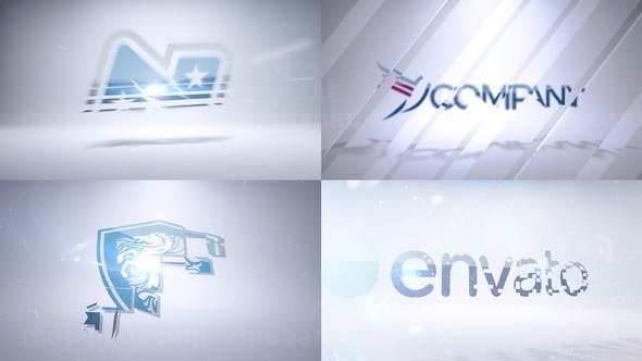 闪光点效果企业标志包AE模板