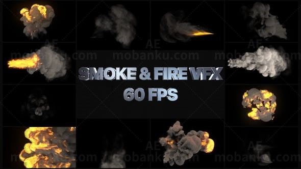 烟雾特效包AE模板