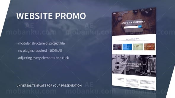 网站展示AE模板