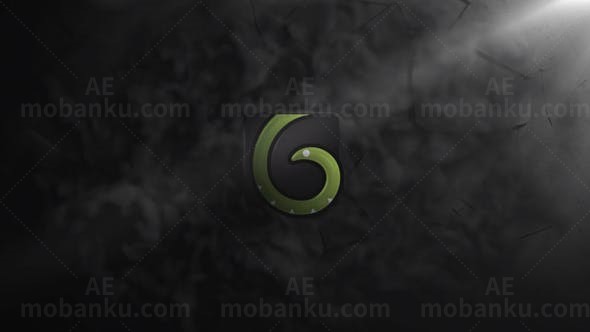 标志碰撞砸碎砸裂背景展示AE模板