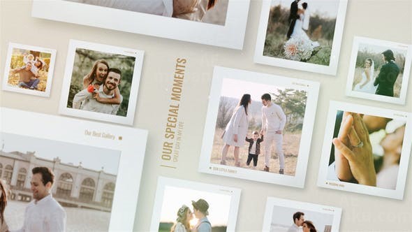 最美记忆照片幻灯片AE模板