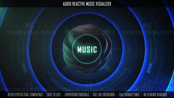 音频可视化AE模板