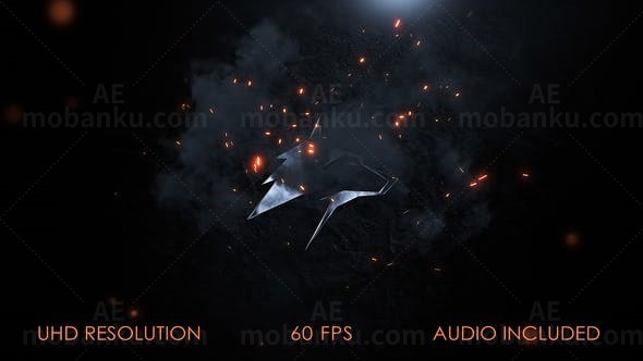 火焰标志片头AE模板