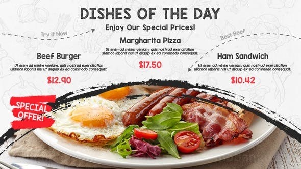 美食宣传AE模板