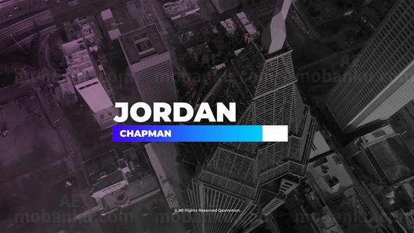 快速简洁文字标题字幕展示AE模板