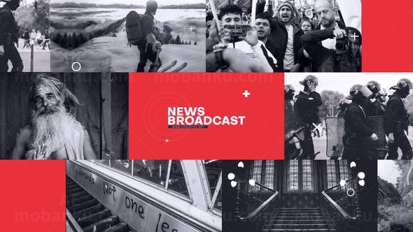 新闻广播栏目片头包装视频展示AE模板