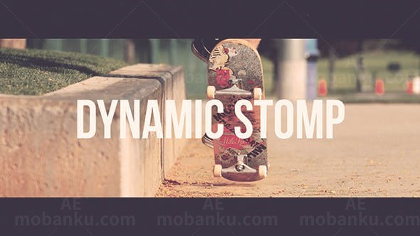 快速动态踏脚节奏体育运动慢镜头片头展示AE模板