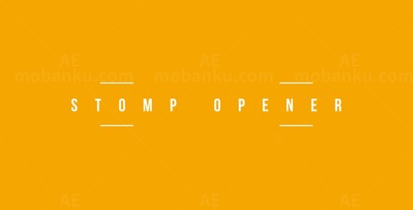 快速动态踏脚节奏片头展示AE模板