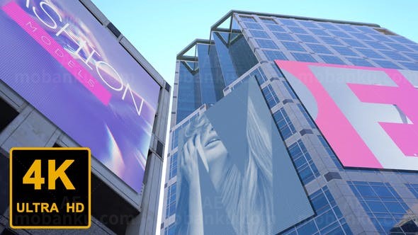 城市建筑广告大屏幕动态展示AE模板