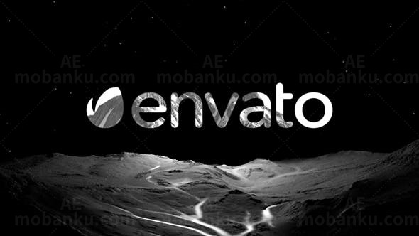 暗黑背景景观展示标志AE模板