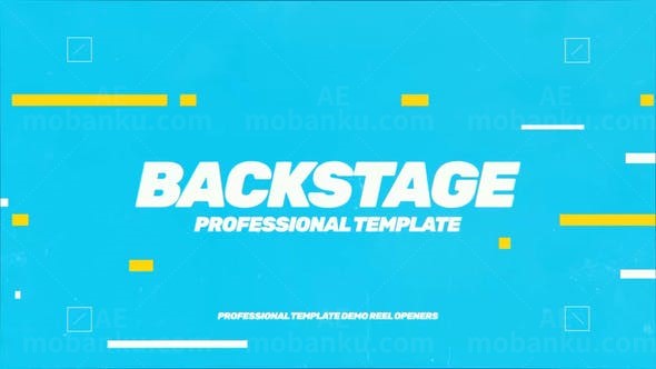 故障毛刺效果夏日视频片头AE模板