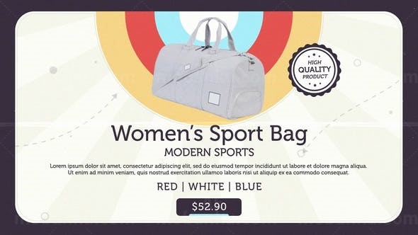 简洁复古时尚单品促销AE模板