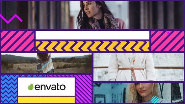 节奏嘻哈动态图片展示片头AE模板