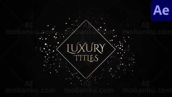 优雅豪华婚礼标题展示AE模板