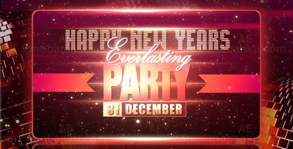 新年晚会年会片头AE模板