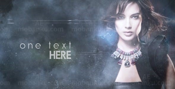 闪电粒子闪光史诗预告AE模板