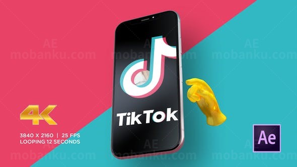 抖音应用程序推广宣传包展示AE模板