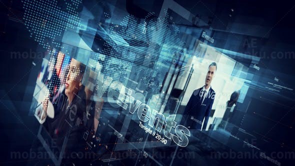 数据分析工作室推广宣传片头展示AE模板