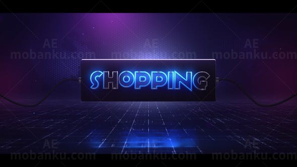 光粒击中标志发光闪烁效果AE模板