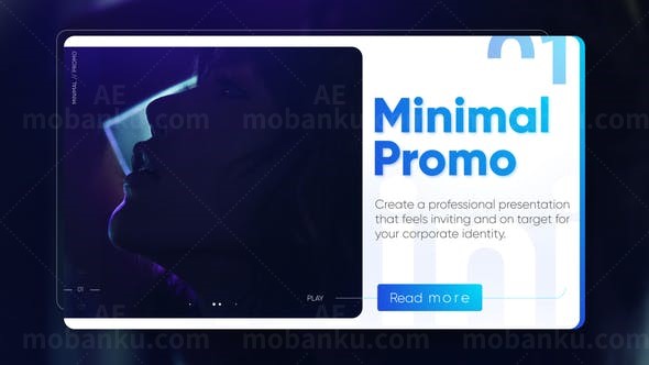 简洁展示AE模板