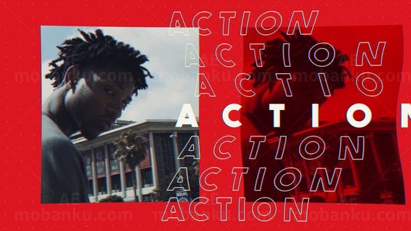 城市街头户外体育运动片头AE模板