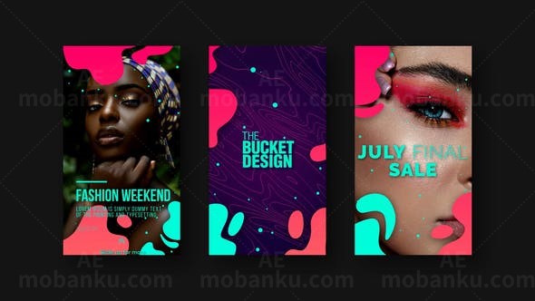 多彩美容有机产品宣传推广展示AE模板