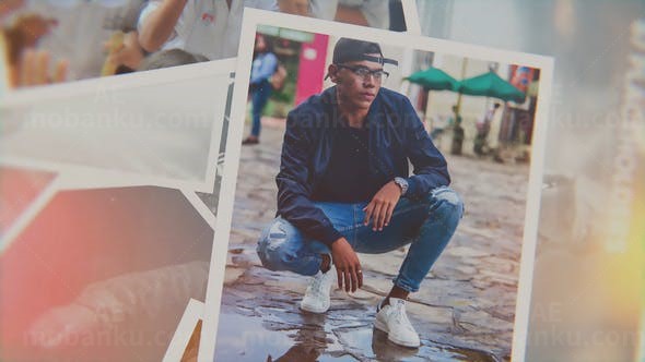 家庭浪漫回忆照片幻灯片AE模板