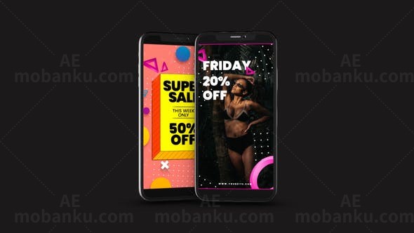 在线商店产品推广宣传促销AE模板