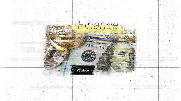 商业新闻栏目片头包装AE模板