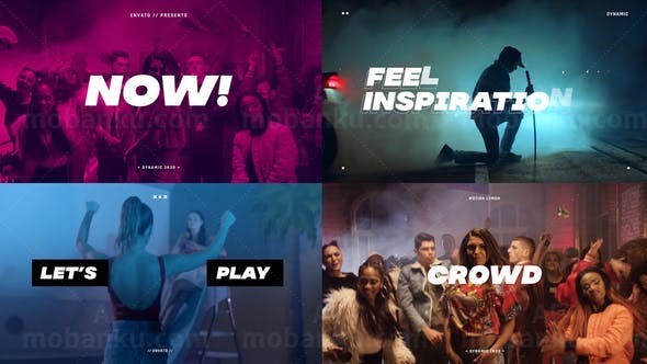 火热动感踏脚节奏动态片头AE模板