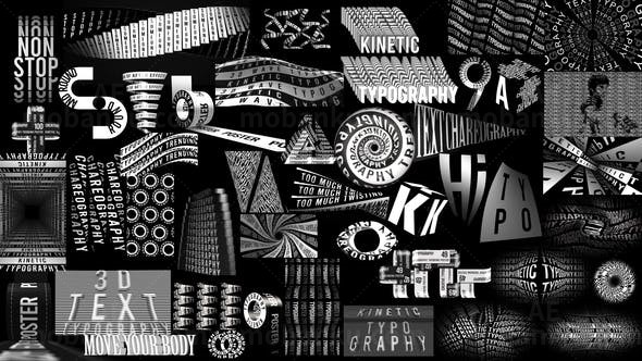 花样动力版式文字标题展示AE模板