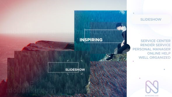 创意色调变换对比幻灯片AE模板