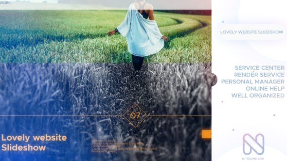 现代风平滑幻灯片AE模板