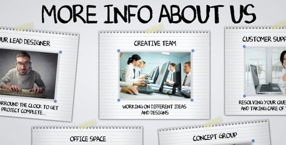 白板上绘画企业介绍动画AE模板