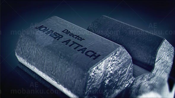 齿轮转动文字标题展示AE模板