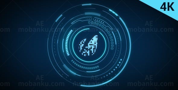 科技感LOGO动态展示AE模板