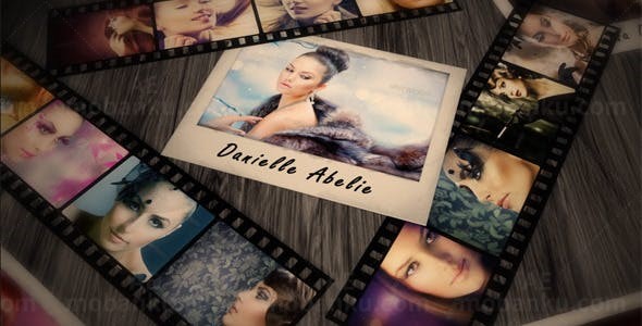 戏剧性的电影胶片相册AE模板