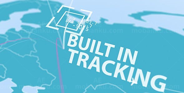 商业信息图表三维地图动态AE模板