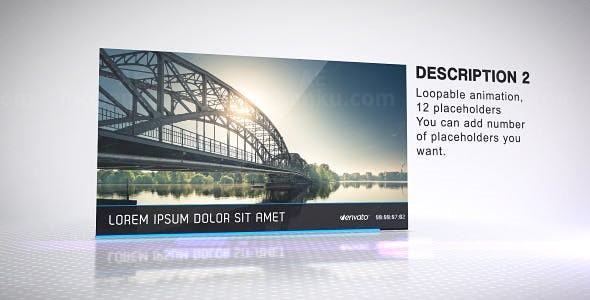 清洁的公司企业宣传AE模板